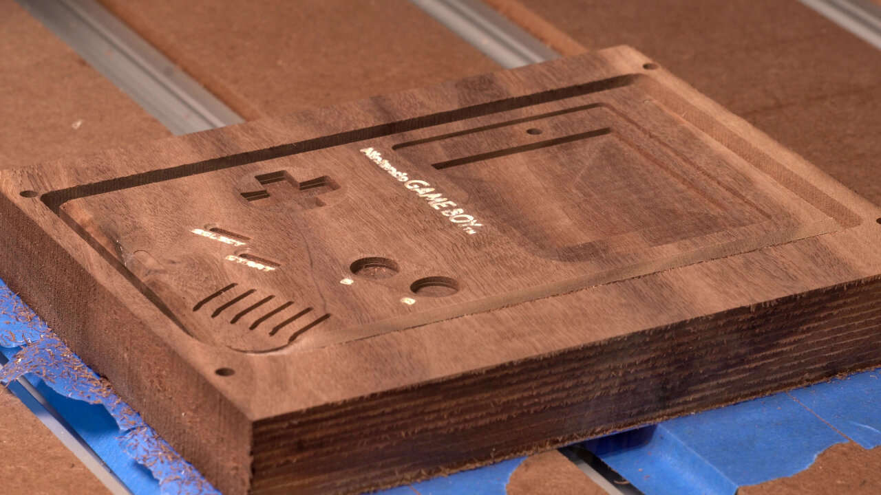 Photo of the workpiece showing the state after toolpath C08.