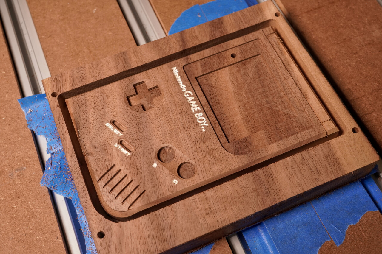 Photo of the workpiece showing the state after toolpath C09.